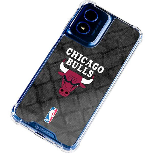 NBA Chicago Bulls Dark Rust Moto G 5G (2024) Clear Case